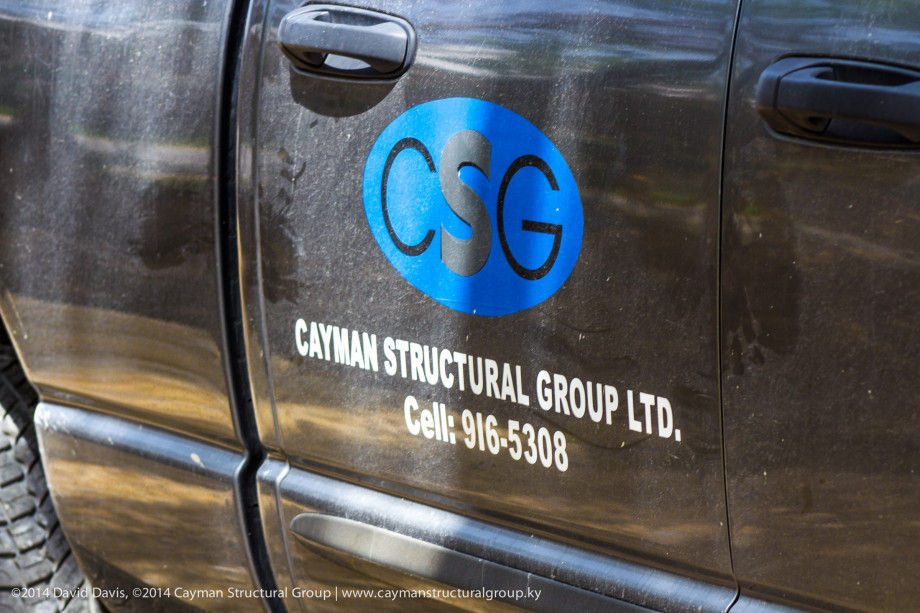 Cayman Structural Group Logo and Truck for Safe House