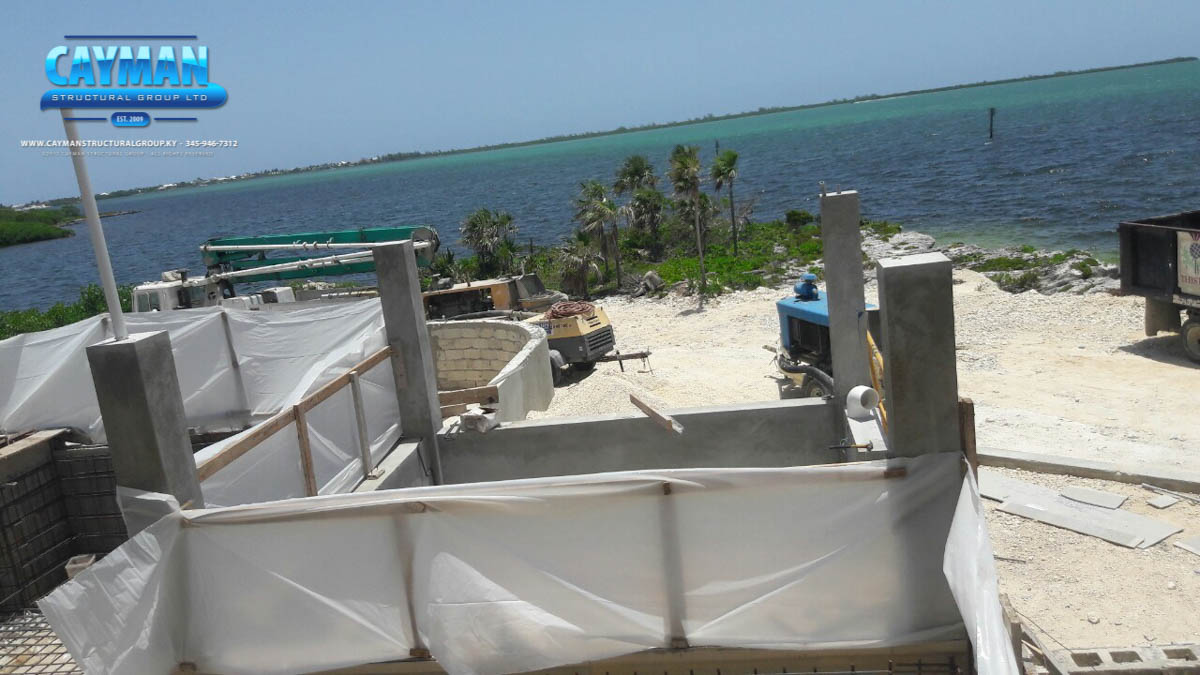 The views of this beach are going to be amazing when this home is complete!
